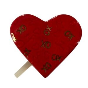 Nora‎ Fleming Heart XO Decor Accent Valentine's Day Retired NF Embossed